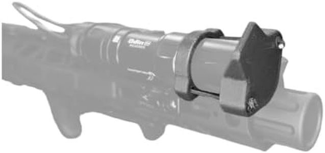 Light Cover for Weapon Mounted Flashlights | Rifle Lens Cap Compatible for Surefire/Streamlight/Olight/Cloud Defense (Medium + Cord Collar)