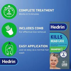 Hedrin Head Lice Shampoo Kit – 100ml Treatment