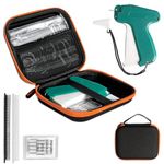 Stitch Gun for Clothes with Case,Fine Stitch Tag Gun for Clothing Mini Quick Stitch Sewing Gun Quick Clothing Fixer Quilting Hemming Stitchy Tag Gun Kit with 6 Needle,1500 White & 1500 Black Fasteners