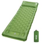 iNeibo Sleeping Mat for Camping, 10cm Thick Inflating Sleeping Pad with Bulit-in Foot Pump Enhanced Support, LightWeight Waterproof Camping Air Mattress for Camping, Backpacking, Hiking, Traveling