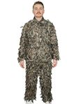 QuikCamo Mossy Oak 3D Leafy Suit for Men, Turkey Hunting Camo Ghillie Suit, Airsoft Gilly Suit, Paintball Gilley Suite, Birdwatching Leaf Suit, Wildlife Photography, Mossy Oak Breakup Country, XXL/3XL