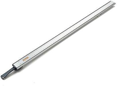 BORA WTX Ruled Clamp Edge Saw Guide, 50 Inch Length Rail for Circular Saws, Cutting Track for Woodworking, Contractors, DIY, 545050, Metallic