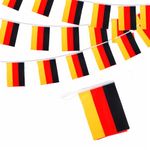 ZSYIULIA German Flags Bunting España Flags Bunting 10m 30 Flags 14x21cm, Spanish Bunting Flags Banner Party Decorations for Sports Events Bar Garden Indoor Outdoor