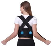 ZEDAN Neoprene Posture Corrector Back Support Belt | Posture Corrector Belt For Back & Shoulder | Back Straightener Brace For Spine & Body Posture Correction | For Men & Women | Free Size (Style 02)