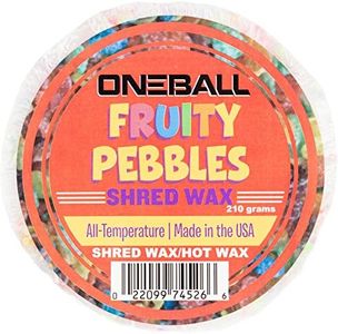 Fruity Pebbles Wax-Hot Wax/Rub-on Universal Speed Conditions Formula Wax – Snowboard/Ski/Nordic 210g- High-Performance, Fast + Durable- Our Factory-USA No Fluoro-Range: 28ºF to 21ºF (-2ºC to -6ºC)