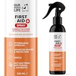 DogsLife First Aid Pet Antiseptic spray for dogs 250ml - Antibacterial, Antiviral, Antifungal spray for cuts, wounds & itchy skin - Dog First aid