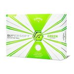 Callaway Golf Supersoft Golf Balls, (One Dozen), Green, Matte Finish