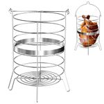 GLOWYE Roaster Basket for Char-Broil The Big Easy TRU-Infrared Smoker Roaster, Turkey Basket Replacement Part for Char-Broil 3-IN-1 Smoker Model #14101550