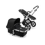 Bugaboo Cameleon 3 Plus Complete, 2 in 1 Pram and Pushchair with Reversible Handlebar, Aluminium, Black - Black