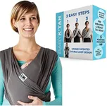 Breeze Baby K'tan Baby Carrier, #1 Easy Pre-Wrapped Baby Sling Gift | Breathable 100% Cotton Mesh | Hands Free Wrap for Infants | No Rings Or Buckles | Newborn to Toddler up to 35lb (See Size Chart)