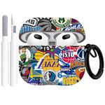 Gedicht for Airpods 3rd Generation Case Sports Basketball Football, Protective TPU Soft Cases Cover Rugged for Apple Airpods 3 Case with Keychain for Women Men，Basketball