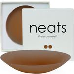 NEATS Nipple Covers for Women, Reusable & Hypoallergenic Silicone Pasties (Fits A-C Cups, Mocha)