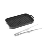 Fire-Maple Sunflower Camping Griddle Plate with Stainless Steel Tongs Compact Aluminium Alloy Mini Grill Pan Set - Portable Gas Heating Kit for Outdoor and Indoor Use