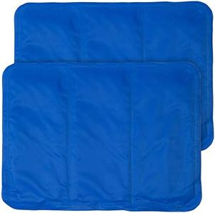 2 sur-oreillers rafraîchissants - 30 x 40 cm - Bleu [Newgen Medicals]
