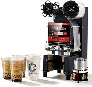 USAJZM Automatic Cup Sealing Machine, 500-600 Cups/H Electric Sealer