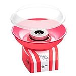 The Candery Cotton Candy Machine - Bright, Colorful Style- Makes Hard Candy, Sugar Free Candy, Sugar Floss, Homemade Sweets for Birthday Parties - Includes 10 Candy Cones & Scooper