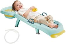 Hair Washing Station for Kids Children's Shower Seat Adjustable Children Shampoo Chair Bath Seat Household Foldable for 1 to 16 Years Old