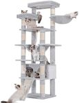 Heybly Tall Cat Tree,78 inch Multi-