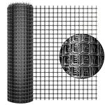 Plastic Fence Garden Fence Animal Barrier,1*20M [Heavy Duty]Outdoor Safety Snow Fence Temporary Fence Plastic Fencing Roll ,Reusable Netting Fence for Construction Garden Yard Poultry Dog Fence（Black）