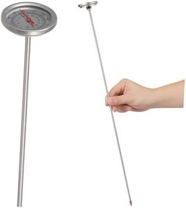 Veemoon Gardening Compost Thermometer Stainless Steel Probe 50Cm for Soil Temperature Measurement in Outdoor Gardening and Indoor Planting