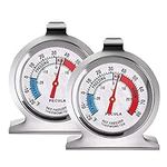 2 Pack Refrigerator Thermometer, -3