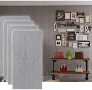 ARTSALT Flexible MCM Tiles - A-Class Fireproof, Waterproof, Lightweight Wall & Floor Tile (47.2"*23.6") - Realistic Wood/Stone Look, Eco-Friendly, Bendable, Easy Cut (Cement Grey)