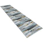 Runner Rug Carpet Non Slip Modern Digital Printing Design Indoor Decor Area Rug with Safety Anti-Skid PVC Bottom for Hallway Bedroom Living Room Kitchen (2' x 12' ( 60 x 360 cm), STYLE 3016)