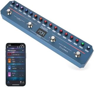 FLAMMA FG200 Intelligent Multi-Effects Guitar Pedal with 52 AMP Models 5 BOOST Models 16 CAB Simulations 7 Effects Modules 9 IR Slots 40 Presets 40 Rhythm Styles Support APP OTG