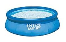 INTEX 28131EH Easy Set 12 Feet x 30 Inch Inflatable Puncture Resistant Above Ground Swimming Pool | Cartridge Filter Pump Included