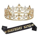 SWEETV Birthday King Crown and Sash