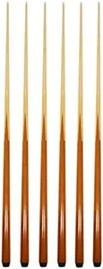 HAN'S DELTA Set of 6 Pool Cues New 57" Real 4-Prong House Bar Billiard Pool Cue Stick