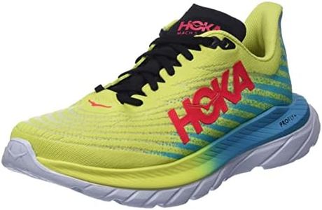 HOKA ONE ONE Men's Mach 5 Running Shoes, Evening Primrose/Scuba Blue, 9.5 UK