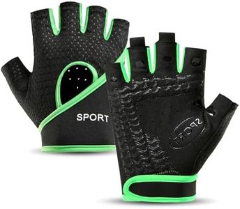 apaepr Workout Gloves with Wrist Wrap Support, Weight Lifting Gloves with Full Palm Protection & Extra Grip for Men Women Gym Exercise, Fitness, Weightlifting, Pull ups (Green, Large)