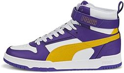 PUMA RBD Game Basketball Shoe Mens Basketball 11 DM US VioletYellowWhiteTeam Gold