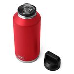 YETI Rambler 64 oz Bottle, Vacuum Insulated, Stainless Steel with Chug Cap, Rescue Red