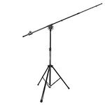 LyxPro SMT-1 Professional Microphone Stand Heavy Duty 93 Studio Overhead Boom Stand 76 Extra Long Telescoping Arm Mount, Foldable Tripod Legs & Adjustable Counterweight