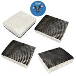 HQRP 4-Pack Humidifier Wick Filter Compatible with Bionaire W25, W0210, W0210S, W0305, W0310, W0340, W3040, WC0840, WC2845 Humidifiers