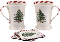Spode Christmas Tree 10oz Mug and 4