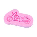 Motorcycle Silicone Mould Bicycles Tools Chocolate Fondant Mould for Cake Decorations Cupcake Baking Bicycle Mould Cake Mould Silicone Key Ring Mould Cake Moulds Chocolate