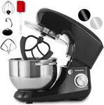 Andrew James Stand Mixer for Baking Food Mixer | 1300W Max | Large 5.5 Litre Bowl 6 Speed Pulse Mode | Kitchen Cake Mixers | Flexi-Beater Dough Hook Balloon Whisk Removable Splash Guard