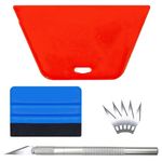 Professional Wallpaper Hand Tool Kit, Wallpaper Application Tool with Trimming Tool, Felt Squeegee, Hard Scraper for Vinyl Wrap, Install Wallpaper, Car Wrapping and Contact Paper