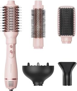 Wavytalk Hair Dryer Brush, 5-in-1 Hot Air Brush Set AIR SCULPT, Multi Hair Styler with Diffuser for Drying and Styling Volumizing Curling Sleeking in One Step, Ceramic Coating, 3 Temperatures, UK Plug