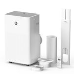 HUMILABS Portable Air Conditioners 4 in 1, 12000 BTU AC Unit with Cooler, Dehumidifier, Fan, Sleep Mode, LED Display, Remote Control, 24H Timer, 3 Speeds