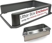 iPrimio Cat Litter Box Enclosure Stainless