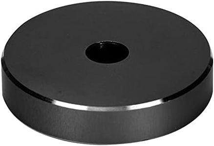 Plate Adapter, Turntable Adapter, 45 RPM Turntable Adapter, Large Hole Conversion Sheet, Black Clamp Adapter for Most Large Hole Records (Black)