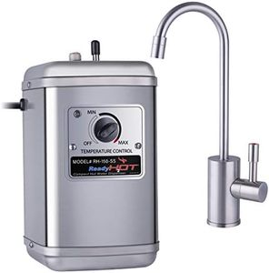 Ready Hot Compact Instant Hot Water Dispenser, Stainless Steel Tank, Wall Mounted, Adjustable Temperature Control, Includes Single-Lever Faucet with Brushed Nickel Finish, 41-RH-150-F570-BN