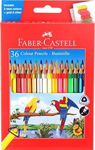 Faber-Castell 36 Triangular Colour Pencils|Multicolor