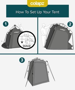 Colapz Camping Shower Tent – Pop Up Privacy Shelter with Storage