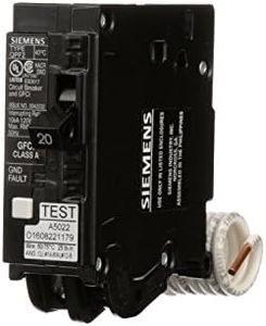 SIEMENS QF120A Gfci Circuit Breaker, Plug In, Self Testing, 20 Amp, 1-Pole, 120 Volt