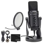 Samson G-Track Pro USB 24-bit Studio Condenser Mic with Audio Interface with The G-Track Pro Pop Filter and Cleaning Cloth - Top-Value Microphone Bundle